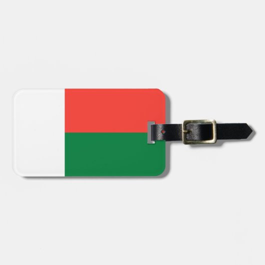 Flagge Madagaskars Gepäckanhänger (Vorderseite horizontal)