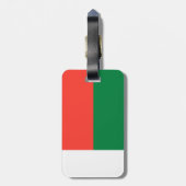 Flagge Madagaskars Gepäckanhänger (Rückseite vertikal)