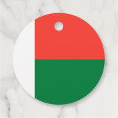 Flagge Madagaskars Geschenkanhänger (Rückseite)