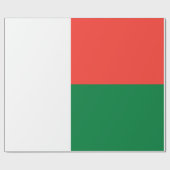 Flagge Madagaskars Geschenkpapier (Flach)