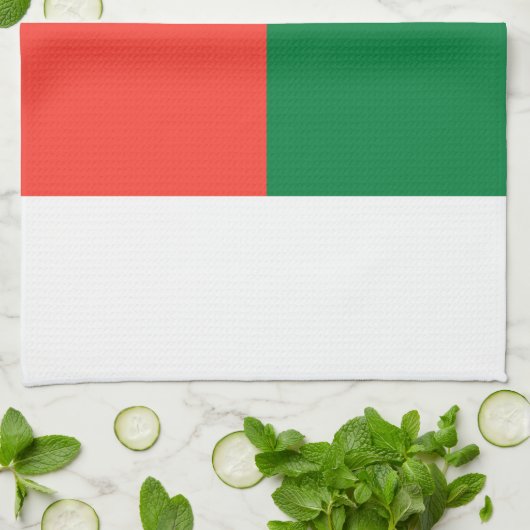 Flagge Madagaskars Geschirrtuch (Gefaltet)