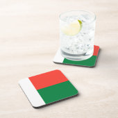 Flagge Madagaskars Getränkeuntersetzer (Rechte Seite)