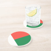 Flagge Madagaskars Getränkeuntersetzer (Seite)