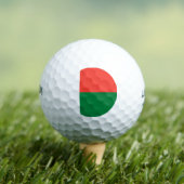 Flagge Madagaskars Golfball (Insitu T-Shirt)
