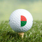 Flagge Madagaskars Golfball (Insitu T-Shirt)
