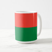 Flagge Madagaskars Kaffeetasse (VorderseiteRechts)