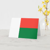 Flagge Madagaskars Karte (Gelbe Blume)