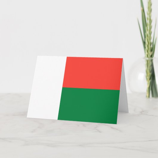Flagge Madagaskars Karte (Vorderseite)