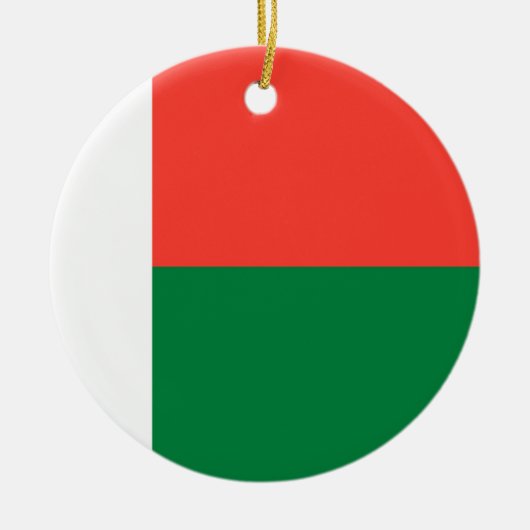 Flagge Madagaskars Keramik Ornament (Vorne)