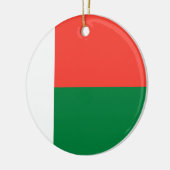 Flagge Madagaskars Keramik Ornament (Links)
