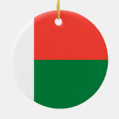 Flagge Madagaskars Keramik Ornament (Hinten)