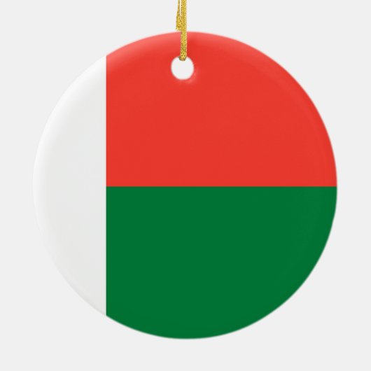 Flagge Madagaskars Keramik Ornament (Hinten)