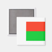 Flagge Madagaskars Magnet (Vorderseite/Rückseite)