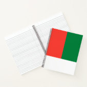 Flagge Madagaskars Notizblock (Innenseite)