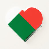 Flagge Madagaskars Notizblock (Rückseite)