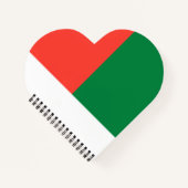 Flagge Madagaskars Notizblock (Vorderseite)
