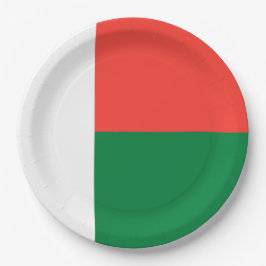 Flagge Madagaskars Pappteller