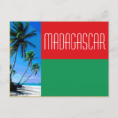 Flagge Madagaskars Postkarte (Vorderseite)