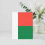 Flagge Madagaskars Postkarte (Stehend Vorderseite)