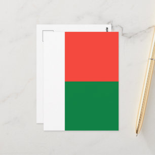 Flagge Madagaskars Postkarte