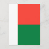 Flagge Madagaskars Postkarte (Vorderseite)