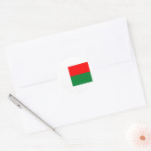 Flagge Madagaskars Runder Aufkleber (Umschlag)
