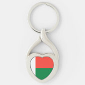 Flagge Madagaskars Schlüsselanhänger (Vorderseite)