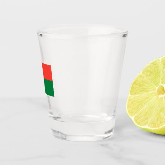 Flagge Madagaskars Schnapsglas (Rechts)