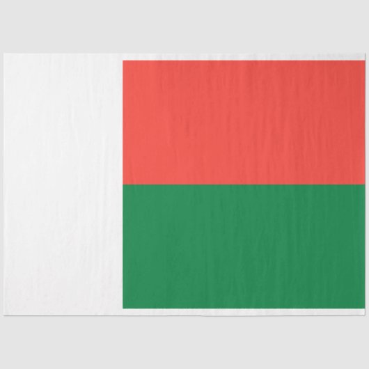 Flagge Madagaskars Seidenpapier (Vorderseite)