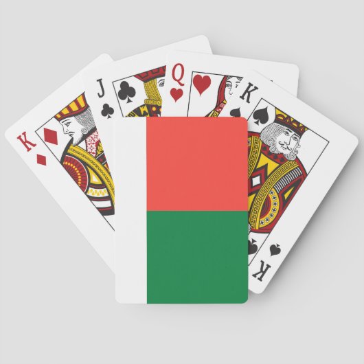 Flagge Madagaskars Spielkarten (Rückseite)