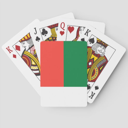 Flagge Madagaskars Spielkarten (Rückseite)
