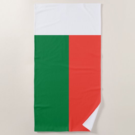 Flagge Madagaskars Strandtuch (Vorderseite)
