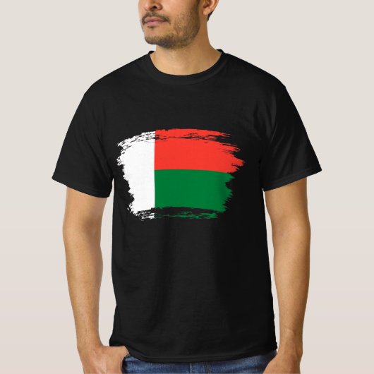Flagge Madagaskars T-Shirt (Vorderseite)