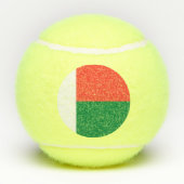 Flagge Madagaskars Tennisbälle (Rückseite)