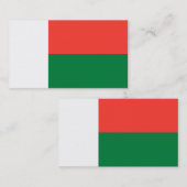 Flagge Madagaskars Visitenkarten Visitenkarte (Vorne/Hinten)