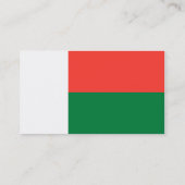 Flagge Madagaskars Visitenkarten Visitenkarte (Rückseite)