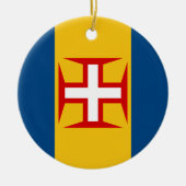 Flagge Madeiras (Portugal) Keramikornament (Vorne)