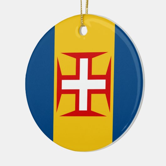 Flagge Madeiras (Portugal) Keramikornament (Links)