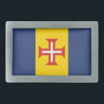 Flagge Madeiras, Portugal Rechteckige Gürtelschnalle<br><div class="desc">Region Madeira - Flagge,  in Portugal.</div>