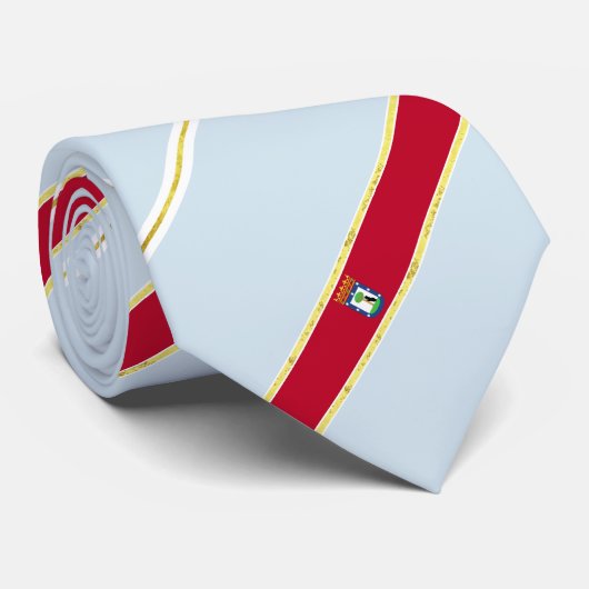 Flagge Madrid Krawatte (Gerollt)