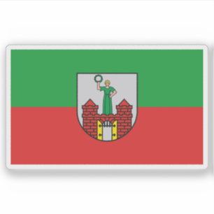 Flagge Magdeburgs, Deutschland Aufkleber