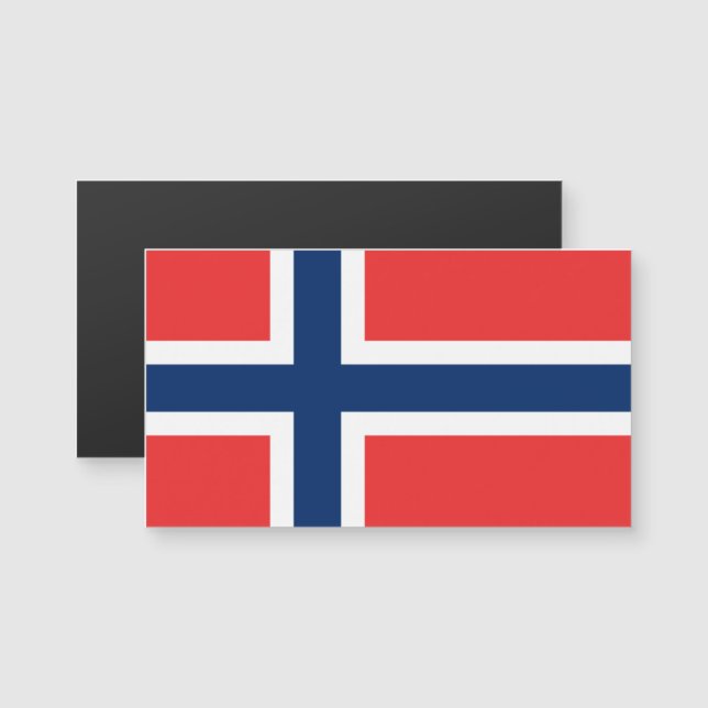 Flagge magnetischer Visitenkarten Norwegens Magnetkarte (Vorne/Hinten)