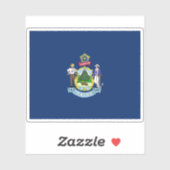 Flagge Maine Aufkleber (Blatt)