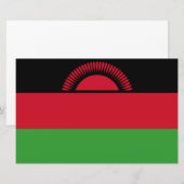 Flagge Malawis Briefpapier (Vorne/Hinten)