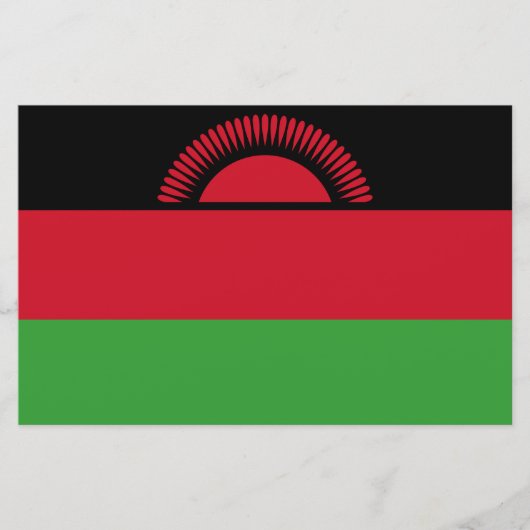 Flagge Malawis Briefpapier (Vorderseite)