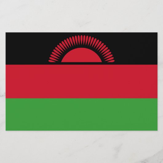 Flagge Malawis Briefpapier (Vorderseite)