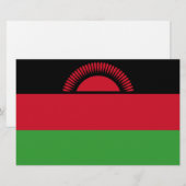 Flagge Malawis Briefpapier (Vorne/Hinten)