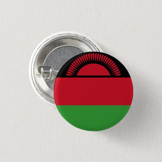 Flagge Malawis Button (Vorne & Hinten)
