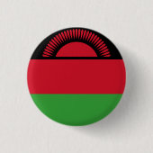Flagge Malawis Button (Vorderseite)