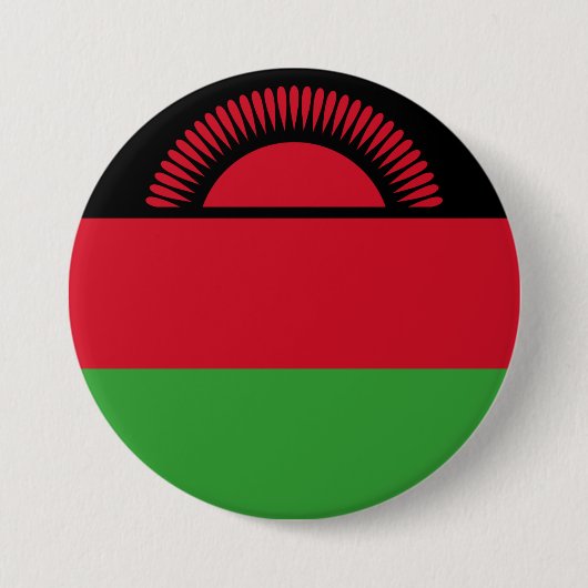 Flagge Malawis Button (Vorderseite)